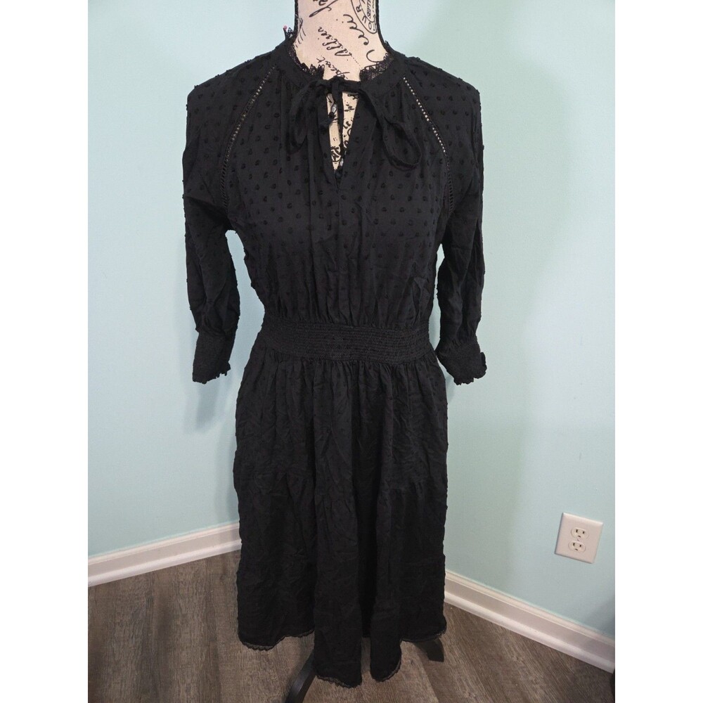 The pioneer women black dress smocked small black